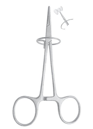 Crown & Bridge Holding Forceps With Support Ring