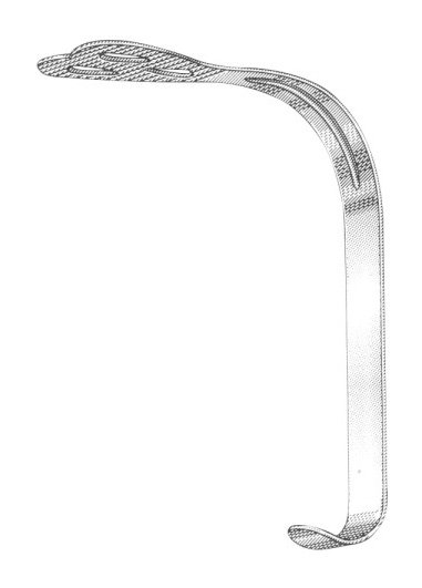 WIEDER Tongue Depressor, Small Blade 28 mm Wide Serrated